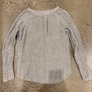 LOFT Heather Gray Knit Top